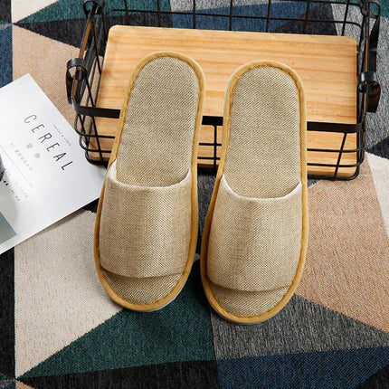 5 pairs/lot men women disposable hotel slippers guest cotton slides home travel SPA slipper hospitality cheap indoor slip-on