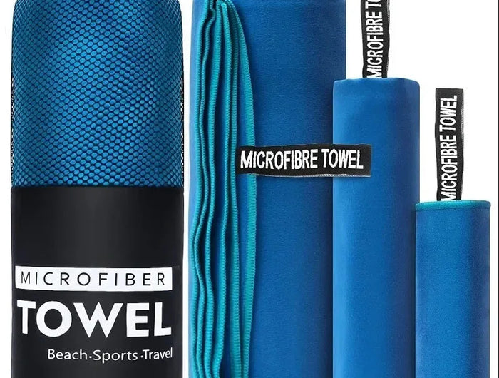 Serviette de Sport à Séchage Rapide 40x80/80x160CM Bleu Gris Vert Orange pour Natation Salle de Sport Fitness Camping Course Plage