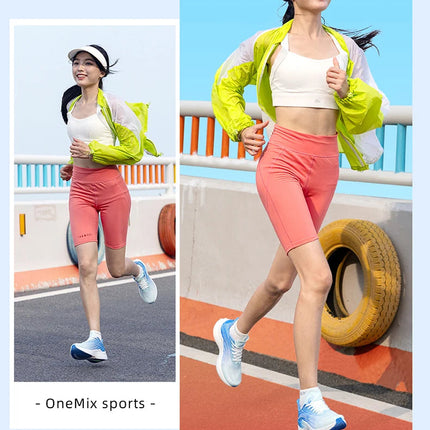 ONEMIX Scarpe da corsa in mesh traspirante Ammortizzazione Slip on Scarpe sportive Casual Morbide scarpe da ginnastica da passeggio per uomo all'aperto Scarpe da jogging PlatiNum
