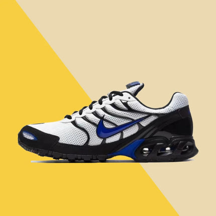 Nike Air Max Torch 4 Scarpe da corsa casual basse comode e traspiranti per uomo in nero, bianco e blu CW7026-100