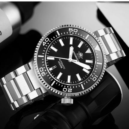 ADDIESDIVE Men's Automatic Mechanical Watch Sapphire Glass Super Luminous Watches Stainless Steel Hombre 100Bar Waterproof