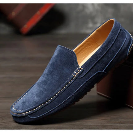 Mocassini da uomo in pelle scamosciata di lusso 2022 scarpe casual da uomo scarpe da barca fatte a mano da uomo Slipon scarpe da guida mocassini maschili Zapatos