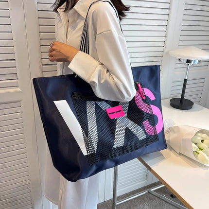 Aliwood 2022 New Arrivals Letter Shoulder Bags for Women Fashion Waterproof Tote Beach Bag Large Capacity Female Travel Bags