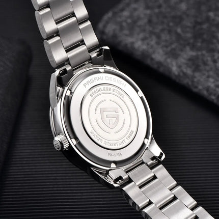 PAGANI DESIGN 2025 Nuovo Orologio da Uomo al Quarzo 40MM, Orologio di Lusso Ultra Sottile alla Moda per Uomo, Vetro Zaffiro AR, Orologio da Polso
