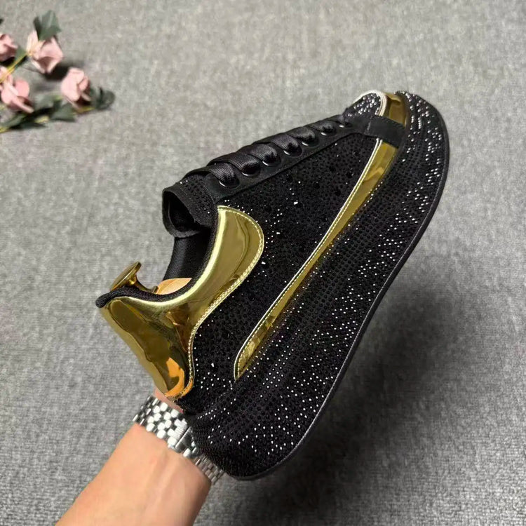 2026 spring and autumn new trendy brand low-top hot diamond board shoes men's lace-up versatile sports dad shoes