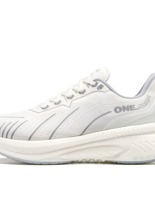 ONEMIX Nuove scarpe da corsa ammortizzanti per uomo Runner pesanti adatti Stringate Sport Donna Scarpe da ginnastica da uomo atletiche all'aperto antiscivolo PlatiNum