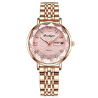 Orologio da donna POEDAGAR di alta qualità, in acciaio inossidabile, raffinato orologio da polso a bracciale, impermeabile, luminoso, elegante, orologio da donna, Reloj platinumshop