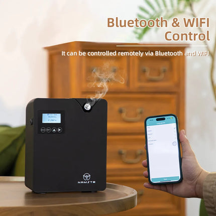 NAMSTE Diffusore di oli essenziali per la casa con macchina per l'aria profumata con tecnologia intelligente Spruzzatore per deodoranti per aromaterapia Bluetooth WiFi