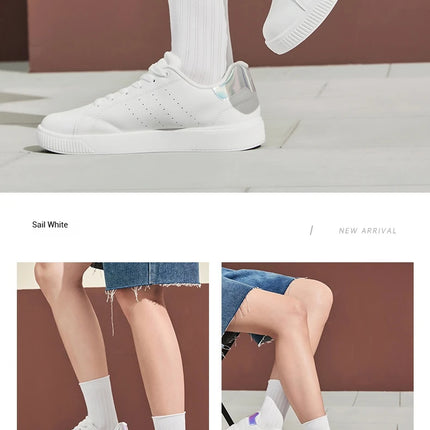 Xtep Scarpe da skateboard per donna 2025 Estate Leggero Durata Tempo libero Moda Lace Up Street Stlye Scarpe 874118310012
