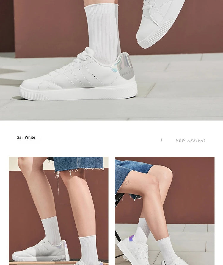 Xtep Scarpe da skateboard per donna 2025 Estate Leggero Durata Tempo libero Moda Lace Up Street Stlye Scarpe 874118310012