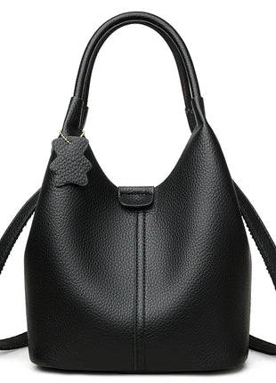 Nuove borse da donna in PU morbido casual alla moda Borse a tracolla femminili di grande capacità in tinta unita Borse tote retrò per lo shopping