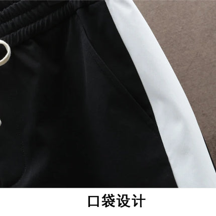 Autumn Men Tracksuit Casual Spring Sportswear Hooded patchwork Jackets Pants 2 Piece Sets Hip Hop Running Sports Suit