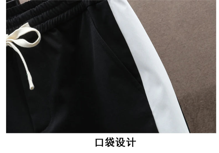 Autumn Men Tracksuit Casual Spring Sportswear Hooded patchwork Jackets Pants 2 Piece Sets Hip Hop Running Sports Suit