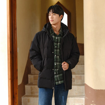 Semir Down Jacket Men 2026 Winter New Hooded Mid-Length Thick Versatile Coat