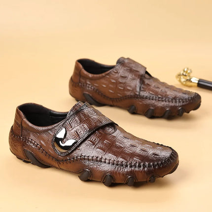 Mocassini Estivi da Uomo per Matrimonio, Scarpe Eleganti da Passeggio, Mocassini da Guida, Nuovi Arrivi Scarpe Casual da Uomo in Pelle Spaccata Slip-on, Scarpe Basse da Uomo