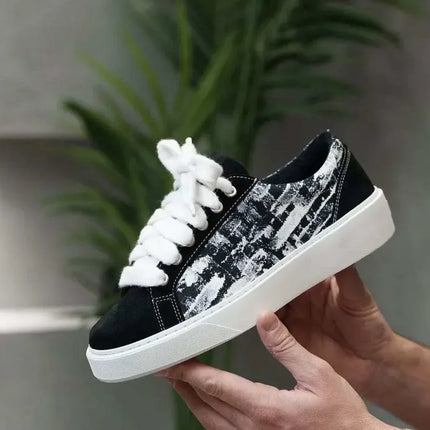 British Style Casual Sports Sneakers Unisex Fashion Flat Board Shoes Non Slip Wear Resistant Daily Street Walking Footwear