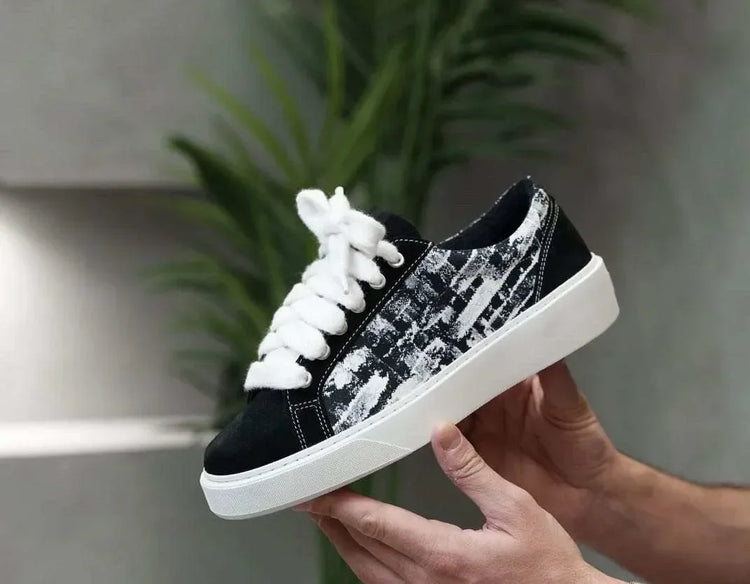 British Style Casual Sports Sneakers Unisex Fashion Flat Board Shoes Non Slip Wear Resistant Daily Street Walking Footwear