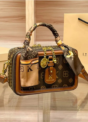 Brand Women's Bag 2025 New Style Light Luxury Western Style High Quality Handbag Designer Casual Versatile Crossbody Bag PlatiNum