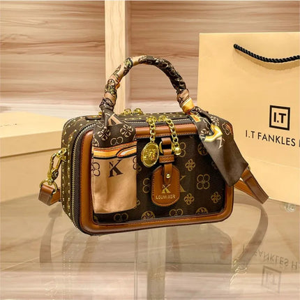 Brand Women's Bag 2025 New Style Light Luxury Western Style High Quality Handbag Designer Casual Versatile Crossbody Bag PlatiNum