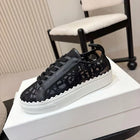 Sweet Lace Flat Platform Women Shoes Round Toe Lace Up Breathable Casual Tennis Shoe Thick Sole Outdoor White Black Sneakers