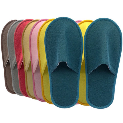 Disposable Slippers for Women and Men Non-Slip Hotel Travel Slippers Indoor Guest Slippers for Home Unisex Closed Toe Shoes Family Salon