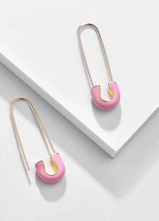 Lussuosa geometria 925 orecchio in argento sterling Ago rosa serie zircone orecchini a cerchio pendenti dolce moda regali di gioielli da sposa platinumshop