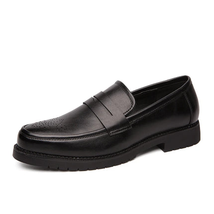 Scarpe Casual con suola spessa di lusso primaverile mocassini Penny neri da uomo scarpe eleganti da ufficio marrone per Mentênis masculino