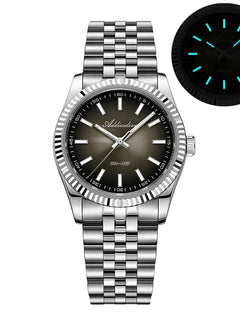 ADDIESDIVE New Men's Watch AD2073 Sapphire Glass 36mm VH31 Sunburst Quartz Watches 10Bar Waterproof Diving Luminous Wristwatch