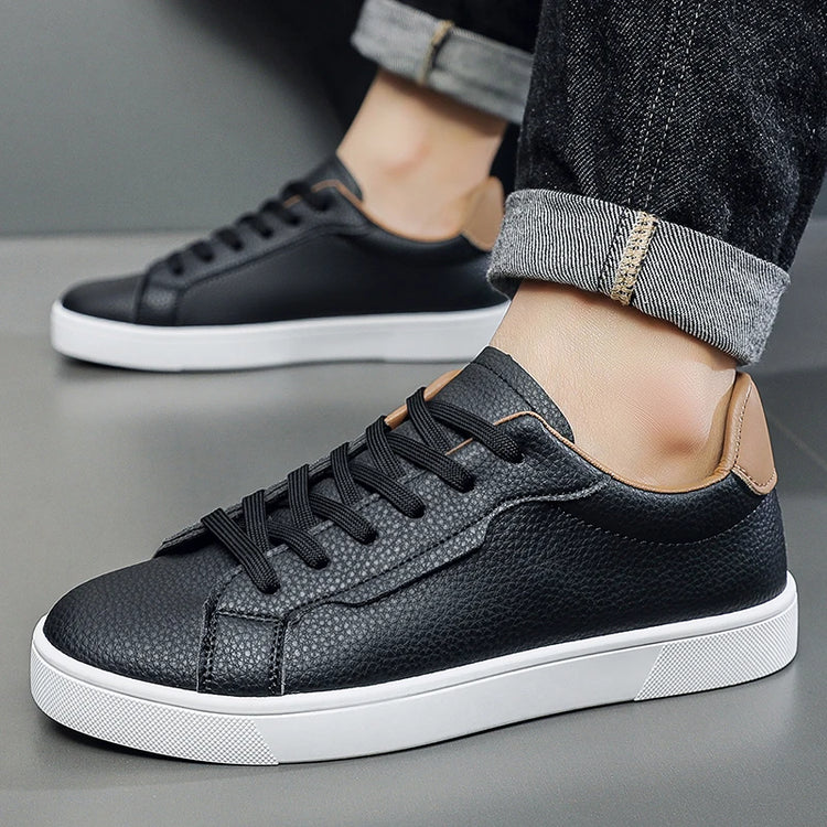 Leather Men's Sports Shoes - Casual Style, Breathable Men's Shoes, Anti-slip and Comfortable, Men's Casual Sneakers