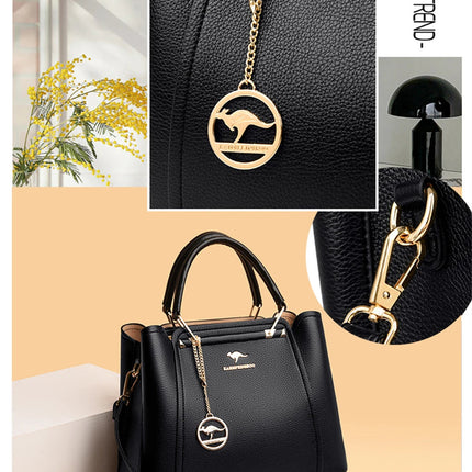 2024 Luxury Women Designer 3 Layers Shoulder Crossbody Sac Ladies Large Capacity Leather Handbags Shopper Brand Messenger Totes PlatiNum