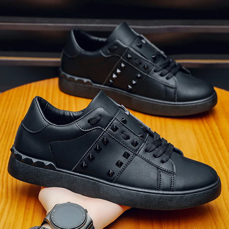 Spring Autumn New Men's White Shoes Trendy Fashion Youth Flat Board Shoes Men's Single Shoes