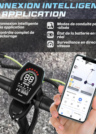 Monopattino elettrico TODIMART D5 D6 D6PRO 48V 18.2Ah 490W Max, velocità 24 km/h, autonomia 40-60 km, sospensioni a molla, connessione APP, monopattino elettrico fuoristrada per adulti