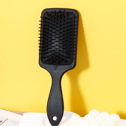 Massage Air Cushion Comb Anti‑Static Air Cushion Brush Square Air Cushion Comb ABS Plastic Handle Special for Real Hair Wigs
