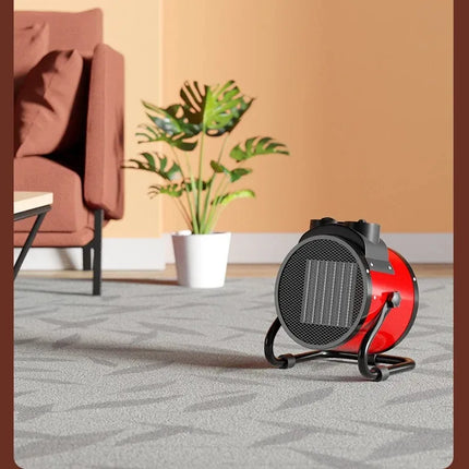 Portable Electric Space Heater with Overheat and Tip-Over Protection 2000W Adjustable Thermostat 2 Heat Settings + Fan Mode for