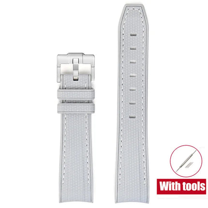 Cinturino in gomma per Swatch X Omega Joint MoonSwatch Cinturino sportivo impermeabile da 20 mm Cinturino con estremità curva in silicone per uomo donna platinumshop
