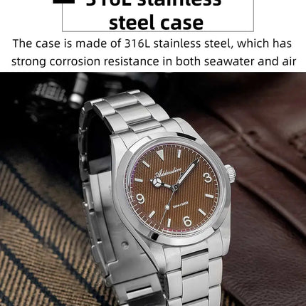ADDIESDIVE 2025 NEW Watch For Men 316L Stainless Steel 10Bar Diving Luminous AD2096 Luxury Gift Quartz Wristwatch Reloj Hombre