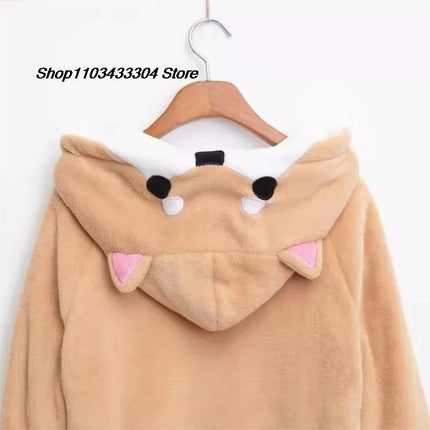DTR Totoro cosplay sweater Kawaii Hoodie Sweatshirt My Neighbor Coat Fleece Overcoat With Ears Harajuku Cute Jackets ChristmaDTR