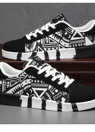 Nuove Scarpe Estive alla Moda per Uomo, Sneakers Sportive Antiscivolo da Passeggio, Scarpe Casual in Tela con Motivi, Zapatos Maschili
