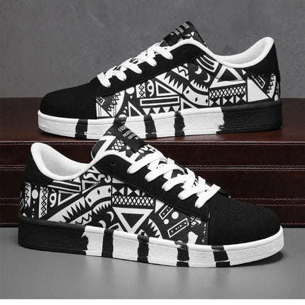 Nuove Scarpe Estive alla Moda per Uomo, Sneakers Sportive Antiscivolo da Passeggio, Scarpe Casual in Tela con Motivi, Zapatos Maschili