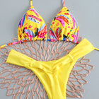 Micro bikini 2026 donne sexy costume da bagno costumi da bagno bikini femminile set brasiliano biquini stampa costume da bagno costume da bagno beachwear