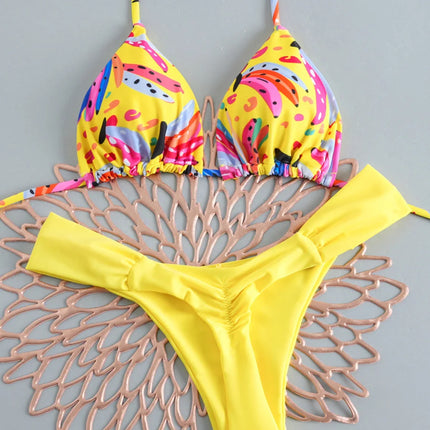 Micro bikini 2026 donne sexy costume da bagno costumi da bagno bikini femminile set brasiliano biquini stampa costume da bagno costume da bagno beachwear