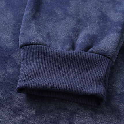 Unisex Vintage-Style Distressed Sweatshirt with Rose Print