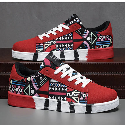 Nuove Scarpe Estive alla Moda per Uomo, Sneakers Sportive Antiscivolo da Passeggio, Scarpe Casual in Tela con Motivi, Zapatos Maschili