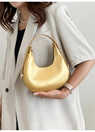 Fashion Stone Pattern Shoulder Bag Women'S Small Handle Underarm Bag Clutch Luxury Women'S Handbag Tote Bag Mini Dumpling Bag PlatiNum