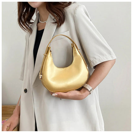 Fashion Stone Pattern Shoulder Bag Women'S Small Handle Underarm Bag Clutch Luxury Women'S Handbag Tote Bag Mini Dumpling Bag PlatiNum
