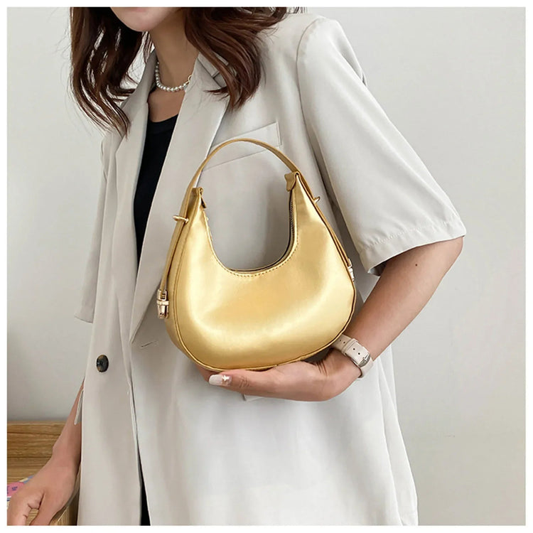Fashion Stone Pattern Shoulder Bag Women'S Small Handle Underarm Bag Clutch Luxury Women'S Handbag Tote Bag Mini Dumpling Bag PlatiNum