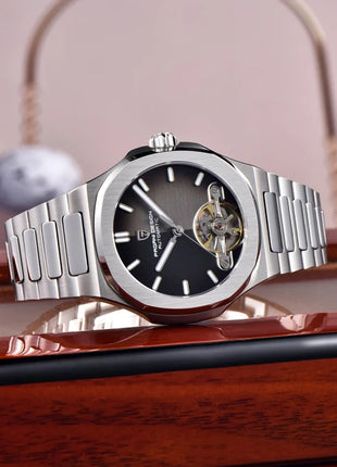 Nuovo Orologio da Uomo PAGANI DESIGN 2026 con Tourbillon Scheletrato, Orologio Automatico di Lusso di Alta Gamma per Uomo, Elegante Orologio da Polso Meccanico Sportivo
