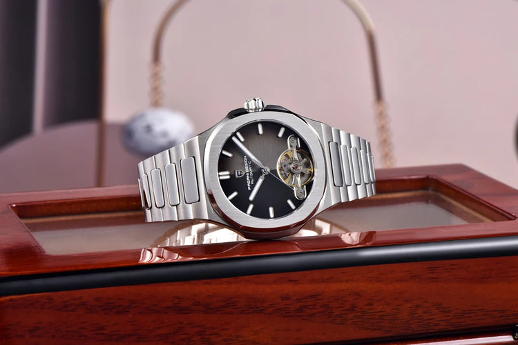 Nuovo Orologio da Uomo PAGANI DESIGN 2026 con Tourbillon Scheletrato, Orologio Automatico di Lusso di Alta Gamma per Uomo, Elegante Orologio da Polso Meccanico Sportivo