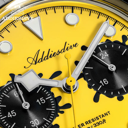 ADDIESDIVE 2026 New Luxury Quartz Watch K1 Bubble Mirror Glass100M Waterproof Ceramic Bezel Super Luminous Stainless Steel Watch