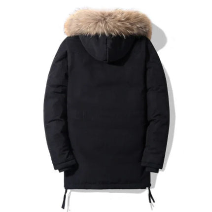 Casual Warm Fashion Coat Big Goose Men's Down Jacket in Winter Korean Version Youth Long Thick Winter Clothing Daily Coat jacket